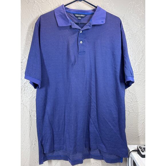 Polo Golf Ralph‎ Lauren Pima Cotton Short Sleeve Vintage Shirt Mens Size Large - Picture 1 of 4